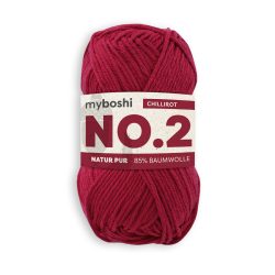 myboshi Wolle Nr.2 col.234 chillirot 50 g, 100 m, 85 % CO, 15 % KP