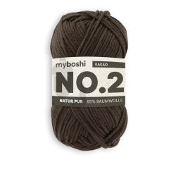 myboshi Wolle Nr.2 col.274 kakao 50 g, 100 m, 85 % CO, 15 % KP