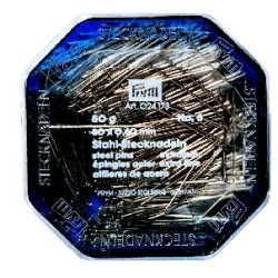 Prym Stecknadeln, silber 0.60 x 30 mm, Dose 50 g, Stahl