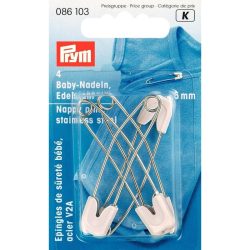 Prym Baby-Sicherheitsnadel, weiss 55 mm, Karton 1'000 Stk.