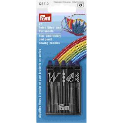 Prym Stick- und Perlnadeln Stahl, silber Sortiert, Karte 25 Stk.