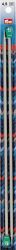 Prym Jackenstricknadeln, grau 4.50 mm, 35 cm, Karte 2 Stk., Aluminium