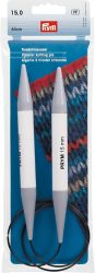 Prym Rundstricknadel Kunststoff, weiss/blau 15.00 mm, 80 cm, Beutel 1 Stk.