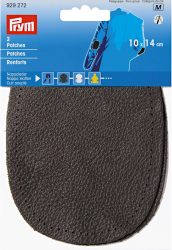 Prym Patches Nappaleder, dunkelbraun 10 x 14 cm, 2 Stk., zum Aufn&auml;hen