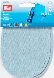 Prym Patches Jeans, hellblau Karte 2 Stk., aufb&uuml;gelbar