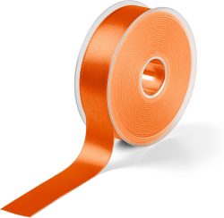 Prym Satinband, beidseitig gl&auml;nzend, orange 25 mm, Coupon 3 m, 100 % PES