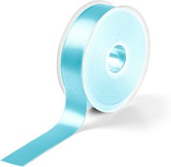 Prym Satinband, beidseitig gl&auml;nzend, hellt&uuml;rkis 25 mm, Coupon 3 m, 100 % PES