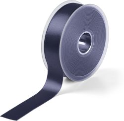 Prym Satinband, beidseitig gl&auml;nzend, marineblau 25 mm, Coupon 3 m, 100 % PES