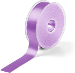 Prym Satinband, beidseitig gl&auml;nzend, hellviolett 25 mm, Coupon 3 m, 100 % PES