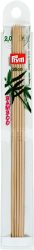 Prym Strumpfstricknadeln 2.00 mm, 20 cm, Karte 5 Stk., Bambus