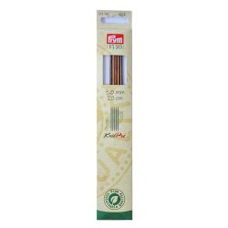 Prym 1530 Strumpfstricknadeln 3.00 mm, 20 cm, Birkenholz
