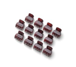 Trisa Mini Haarklammern 1.5 cm braun 12 Stk.