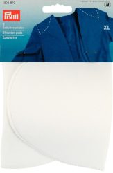 Prym Schulterpolster, Halbmond, weiss Gr&ouml;sse XL, Karte 2 Stk.