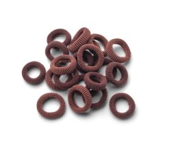 Trisa Frott&eacute;e Kinder-Haargummis 20mm braun 20 Stk.