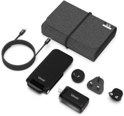 VINNIC Trivor 3-in-1 VPTK-31GTK Global Travel Kit, Black