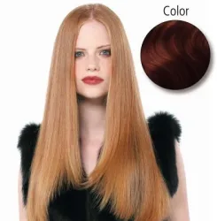 Balmain glatt 55-60cm 33 hellkastanienblond 10 St&uuml;ck Echthaar Fill-In Extensions