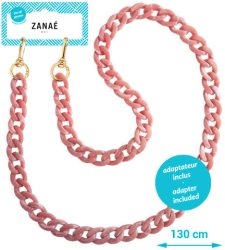 ZANA&Eacute; Phone Necklace Tortoise Shell 17669 Mineral Spring lady pink