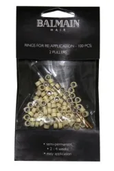 Balmain Soft Rings f&uuml;r Re-Application beige 100St. Double Hair Length & Volume