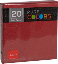 ELCO Serviette Zelltuch 24x24cm PC234020-025 3-lagig, bordeaux 20Stk. 3-lagig, bordeaux 20Stk.