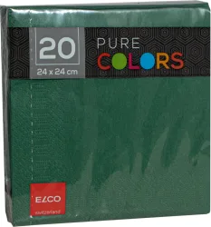 ELCO Serviette Zelltuch 24x24cm PC234020-056 3-lagig, dunkelgr&uuml;n 20Stk. 3-lagig, dunkelgr&uuml;n 20Stk.