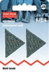 Prym Applikation Dreiecke, grau