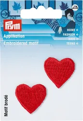 Prym Applikation kleine Herzen, rot