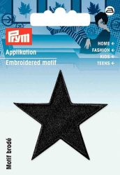 Prym Applikation Sterne, schwarz