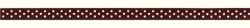 Prym Satinband gepunktet, braunweiss 6 mm, Coupon 4 m