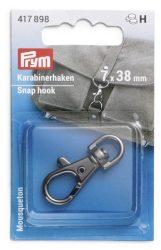Prym Karabinerhaken, gunmetal 7 x 38 mm