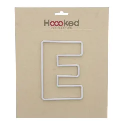 Hoooked Rahmen Buchstabe E recyceltem Kunststoff