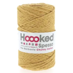 Hoooked Spesso Chunky Cotton, Curry Kn&auml;uel 500 g, 127 m, 100 % CO