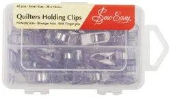 Sew easy Stoffclips small, violett 26 x 10 mm, Box 45 St&uuml;ck