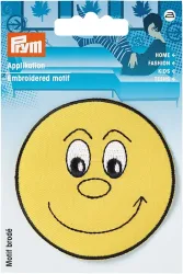 Prym Applikation Gesicht lachend, gelb