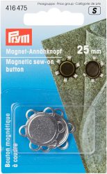 Prym Magnet-Ann&auml;hknopf, silberfarbig 25 mm