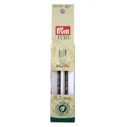 Prym 1530 Nadelspitzen kurz 3.00 mm, 8.7 cm, Birkenholz