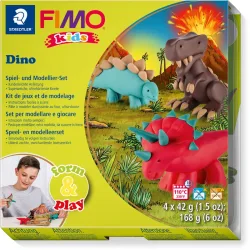 FIMO - Modelliermasse, Dino, 15.5X15.6X2.2CM, Multicolor