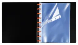EXACOMPTA Sichtbuch Exaview A5 86034E schwarz 30 H&uuml;llen, mit Ringen