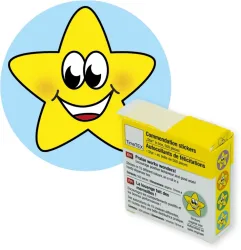 TIMETEX Belobigungs-Aufkleber 62764 Sternchen bunt 500 St&uuml;ck