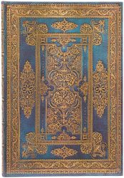 PAPERBLANKS Notizbuch Blue Luxe Midi PB9591-0 liniert, blau 144 Seiten