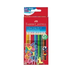 FABER-CASTELL Farbstift Colour Grip 201585 Back to school Promoetui 10+2
