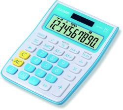 CASIO Tischrechner MS-10VC-BU blau