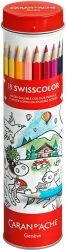 Caran d'Ache - Farbstifte Set, 4.6X4.6X19.7CM, Multicolor