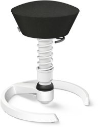 AERIS Sitzhocker Swopper 101STWHWHCP0 weiss/schwarz, mit Gleiter