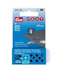 Prym - Ösen, 9mm, Silber