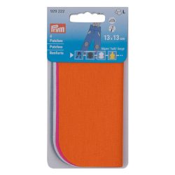 Prym Patches K&ouml;per, orange, pink, weiss, blau 13 x 13 cm, 4 Stk.