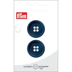 Union Knopf Poly-Knopf 4-Loch, marine 23 mm, Karte 2 St&uuml;ck