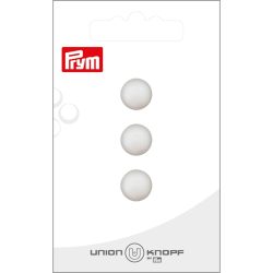 Union Knopf Poly-Knopf &Ouml;se, weiss 11 mm, Karte 3 St&uuml;ck