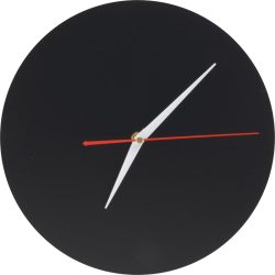 SECURIT Wanduhr SILHOUETTE FB-CLOCK schwarz, chalkboard