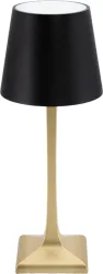 SECURIT Tischleuchte ROME LP-RO-GD-BL gold, Akku, dimmbar