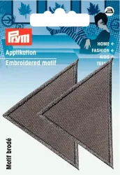 Prym Applikation Dreiecke gross, grau
